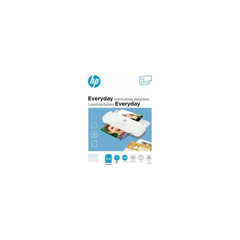HP Everyday Lamineringslommer A4 80 micron (x100 pcs)